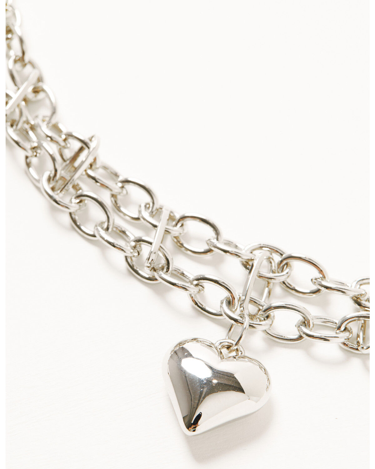 Image #2 - Shyanne Women's Heart Layered Necklace, Silver, hi-res