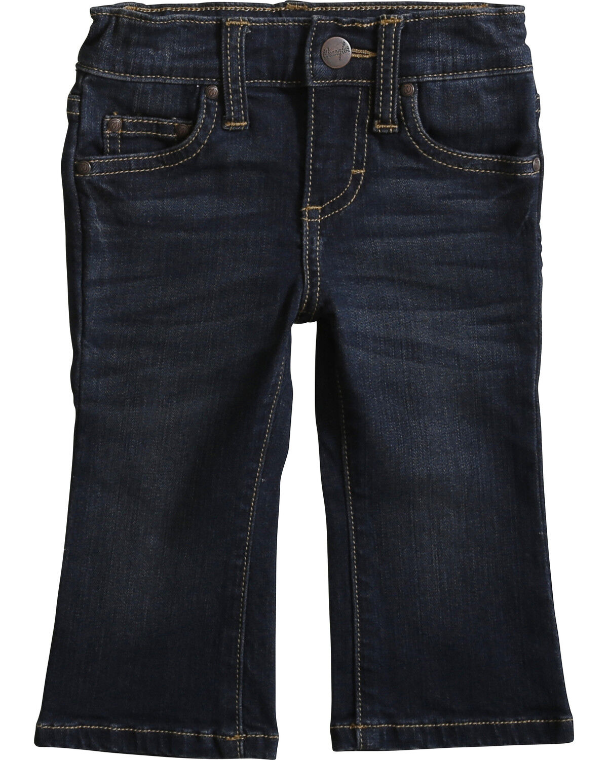 Image #2 - Wrangler Infant Boys' Dark Wash Jeans, Indigo, hi-res