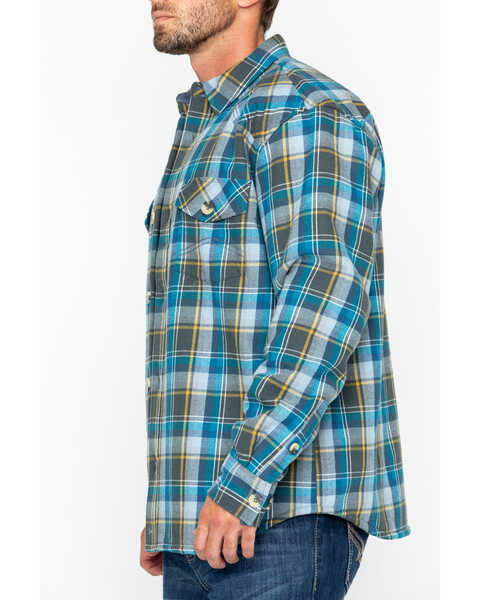 Image #5 - Cody James Men's Buckhorn Bonded Flannel Long Sleeve Western Shirt Jacket , , hi-res