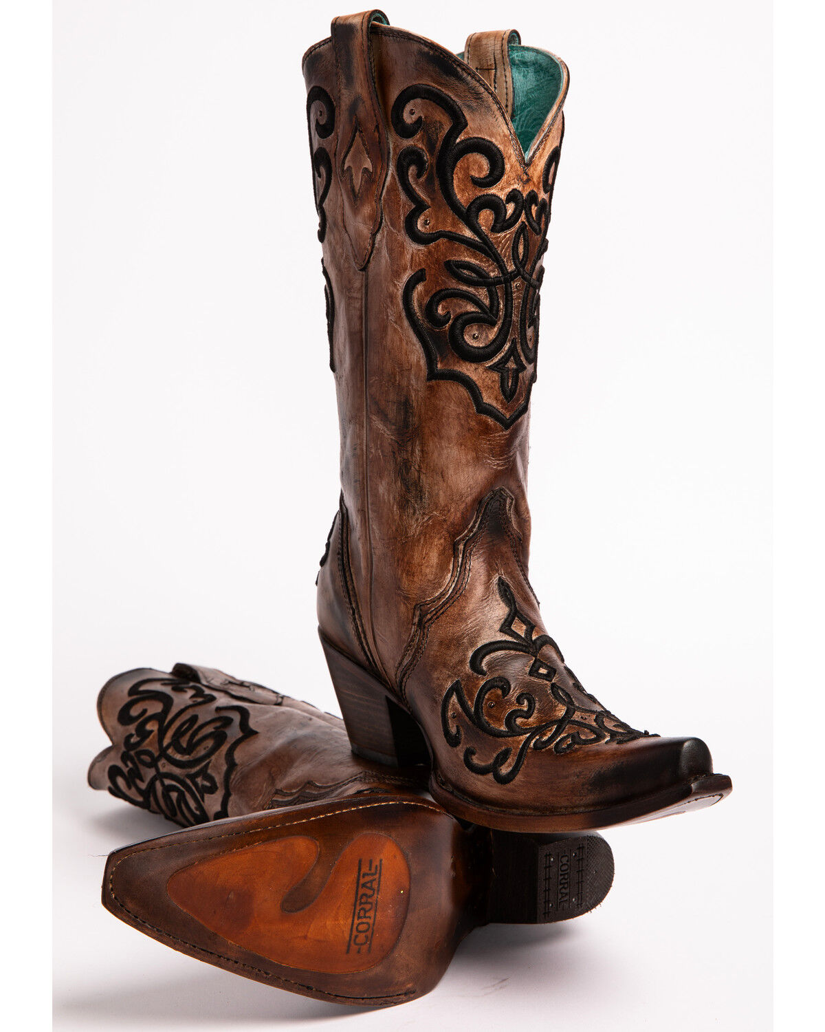 Image #5 - Corral Women's Cord Stitch Cowgirl Boots - Snip Toe, , hi-res