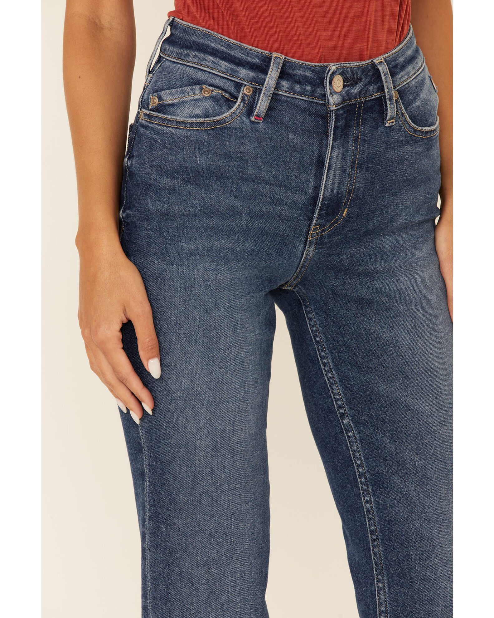 Image #4 - Idyllwind Women's Dark Wash Going Places Straight Denim Jeans, Dark Blue, hi-res