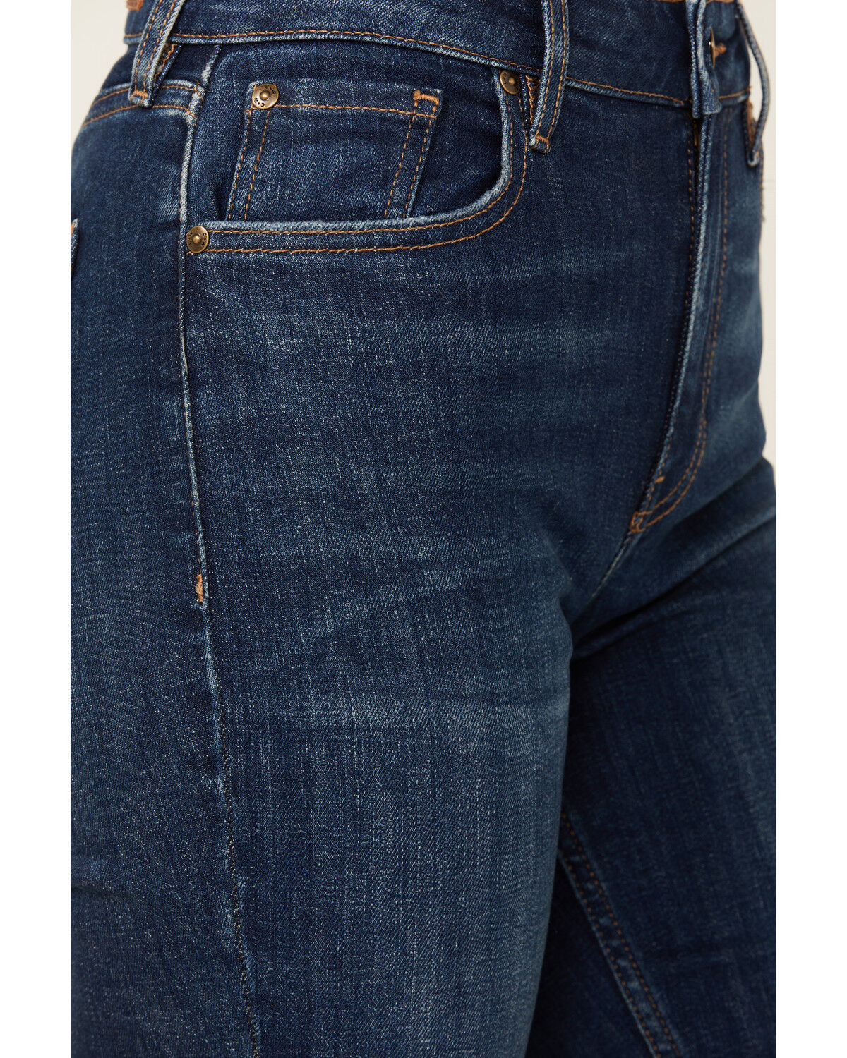Image #2 - Cleo & Wolf Women's Alpine High Rise Bootcut Stretch Jeans, Dark Wash, hi-res