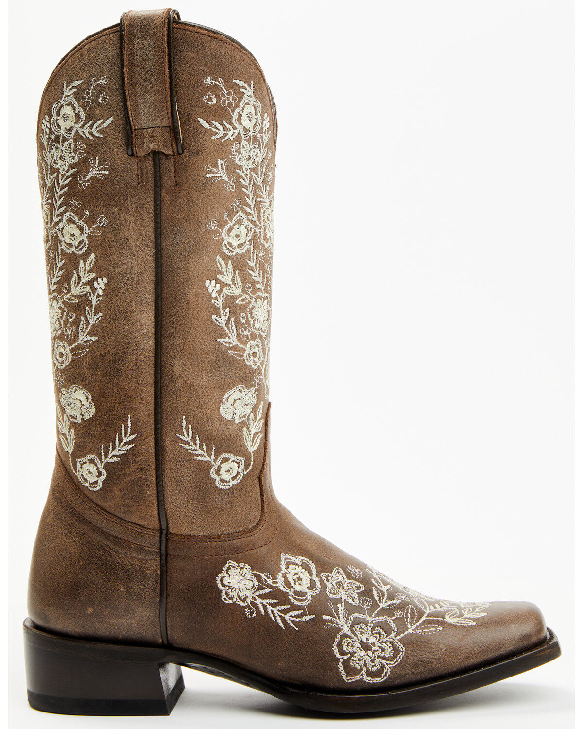 Image #2 - Shyanne Women's Wildflower Western Boots - Square Toe, Chocolate, hi-res