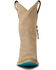 Image #4 - Lane Women's Plain Jane Midi Suede Western Boots - Round Toe, Brown, hi-res