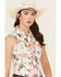 Image #2 - Rock & Roll Denim Women's Western Conversation Print Sleeveless Snap Western Shirt, Natural, hi-res