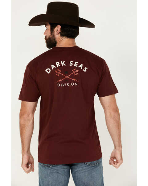 Dark Seas Men's Headmaster Short Sleeve Graphic T-Shirt, Burgundy, hi-res