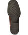 Image #5 - Ariat Girls' Firecatcher Rowdy Western Boots - Broad Square Toe, Brown, hi-res
