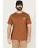Image #1 - Carhartt Men's Force® Relaxed Fit Short Sleeve Pocket T-Shirt, Brown, hi-res