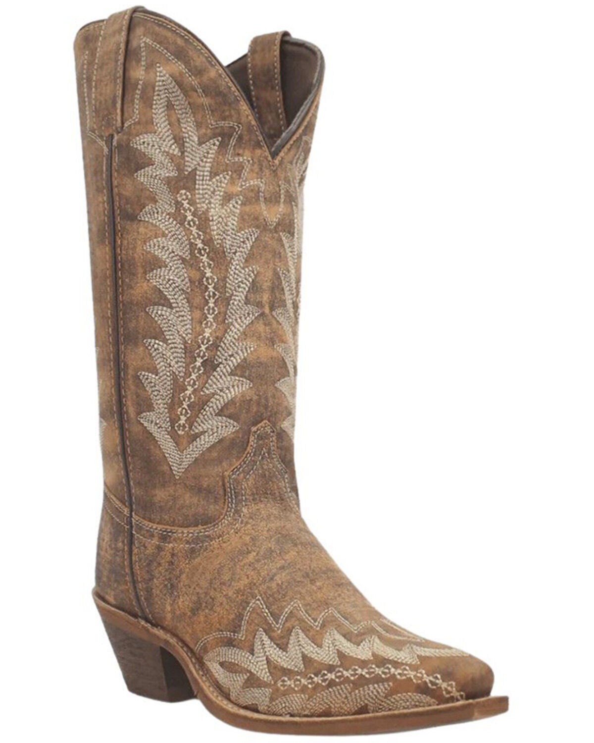 Laredo Women's Emmylee Western Boots - Snip Toe, Tan, hi-res