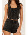 Idyllwind Women's Delrose Drive Studded Denim Vest, Black, hi-res