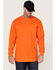 Image #1 - Hawx Men's FR Pocket Long Sleeve Work T-Shirt , Orange, hi-res