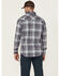 Image #4 - Wrangler Men's FR Plaid Print Long Sleeve Snap Work Shirt, Blue, hi-res