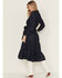 Image #4 - Ariat Women's Sahara Dark Wash Denim Long Sleeve Midi Dress, Dark Wash, hi-res