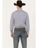 Image #4 - Rodeo Clothing Men's Medallion Print Long Sleeve Pearl Snap Western Shirt, Blue, hi-res