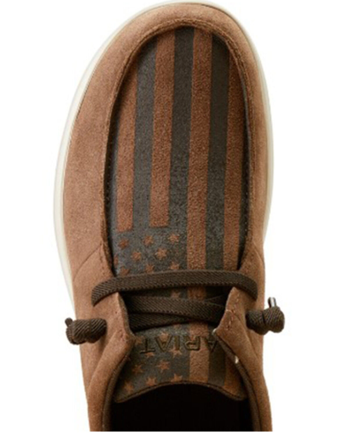 Image #4 - Ariat Men's Hilo Stretch Lace Casual Shoes - Moc Toe, Brown, hi-res