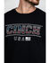 Image #4 - Cinch Men's Logo Flag Graphic T-Shirt , Black, hi-res