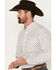 Image #2 - Ariat Men's Aiden Geo Print Classic Fit Long Sleeve Button-Down Western Shirt - Tall , White, hi-res