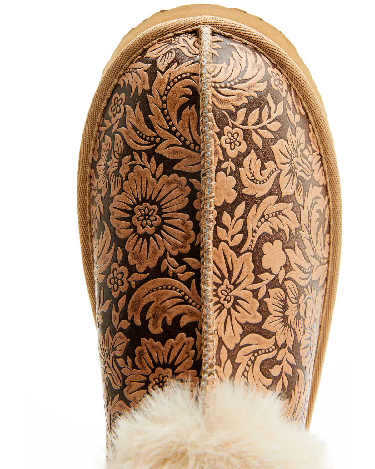 Image #6 - Very G Women's Lolly Embossed Slippers, Nude, hi-res