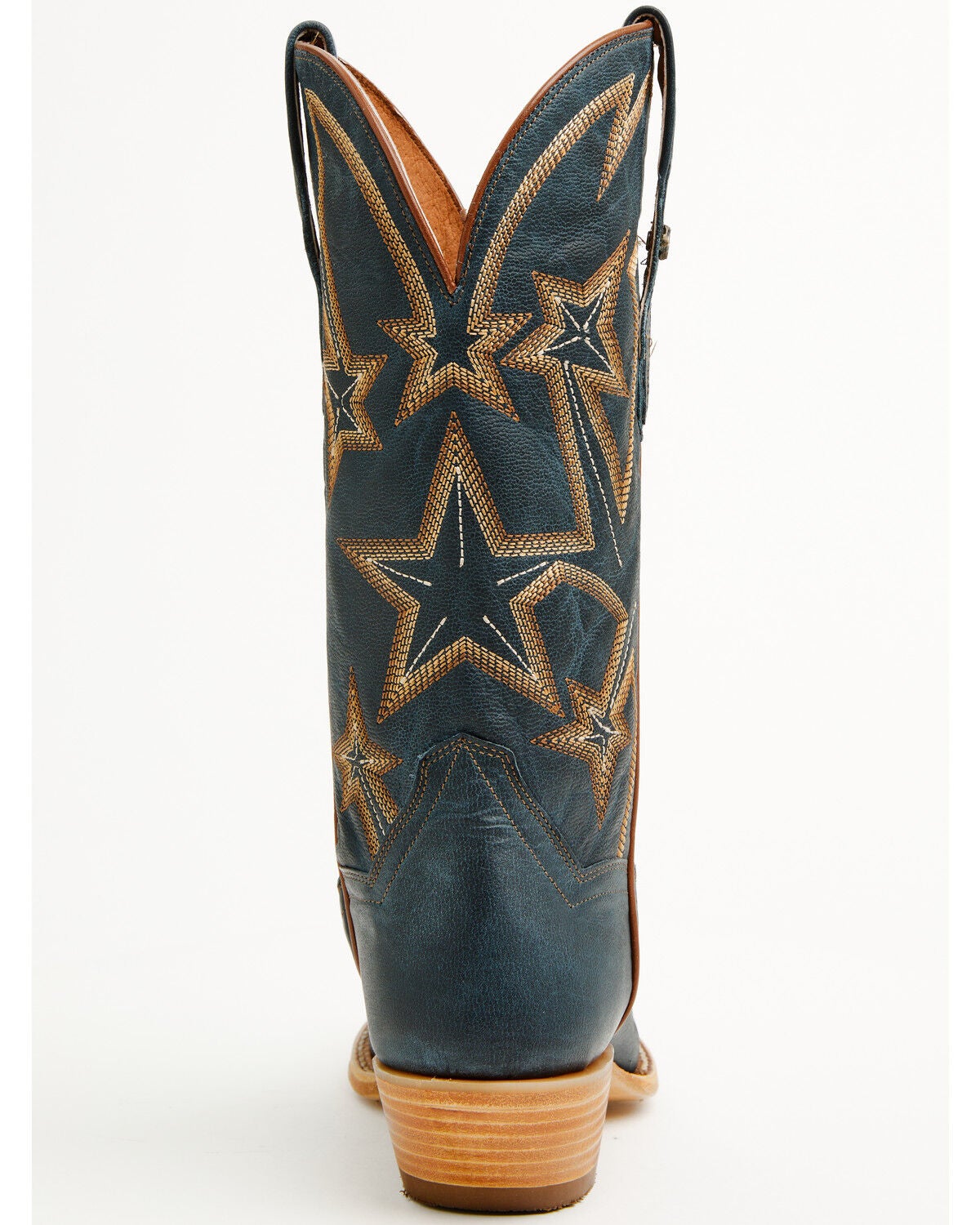 Image #5 - Dan Post Women's Ranch Queen Western Boots - Round Toe, Blue, hi-res