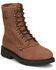 Image #1 - Justin Men's 8" Conductor Lace-Up Work Boots - Steel Toe , Brown, hi-res
