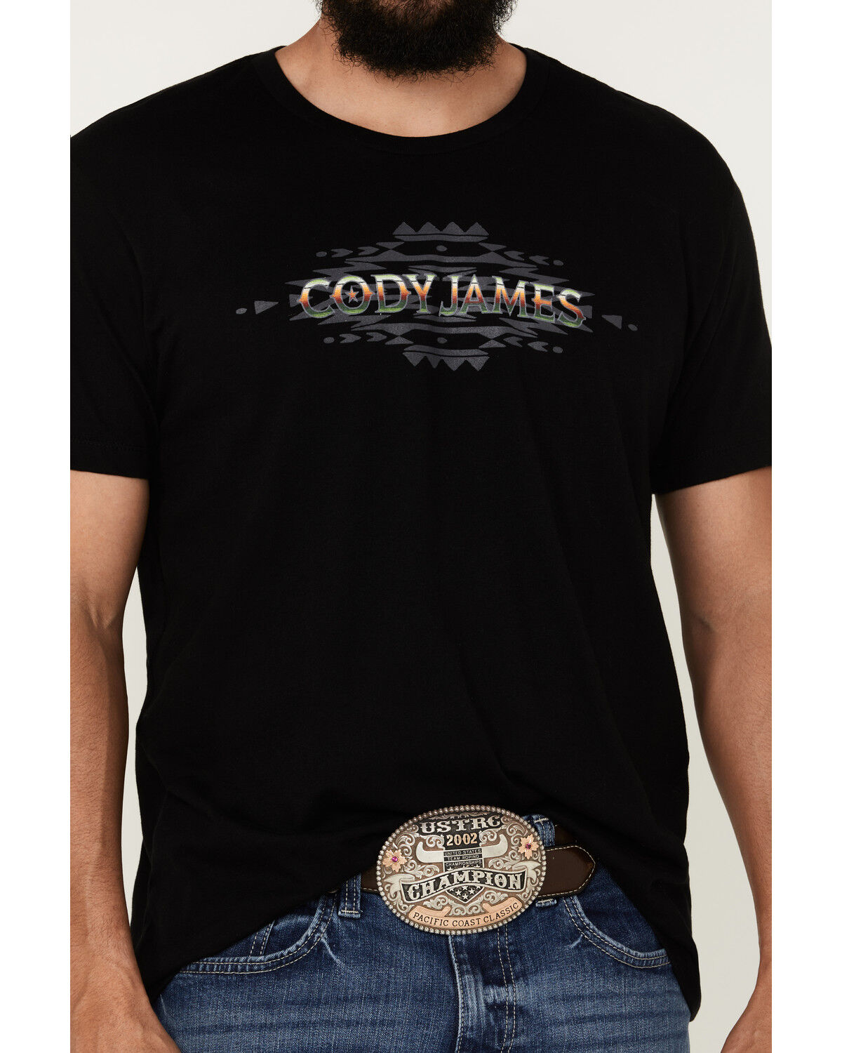 Image #3 - Cody James Men's Barra Logo Short Sleeves Graphic T-Shirt, Black, hi-res