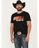 Image #1 - RANK 45&reg; Men's Pole Position Short Sleeve Graphic T-Shirt, Black, hi-res