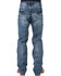 Image #1 - Tin Haul Men's Regular Joe Fit Medium Wash Bootcut Jeans, Indigo, hi-res