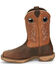 Image #3 - Tony Lama Men's Lopez Waterproof Western Work Boots - Steel Toe, Brown, hi-res