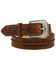 Image #2 - Ariat Men's Rowdy Center Bump Leather Belt, Aged Bark, hi-res