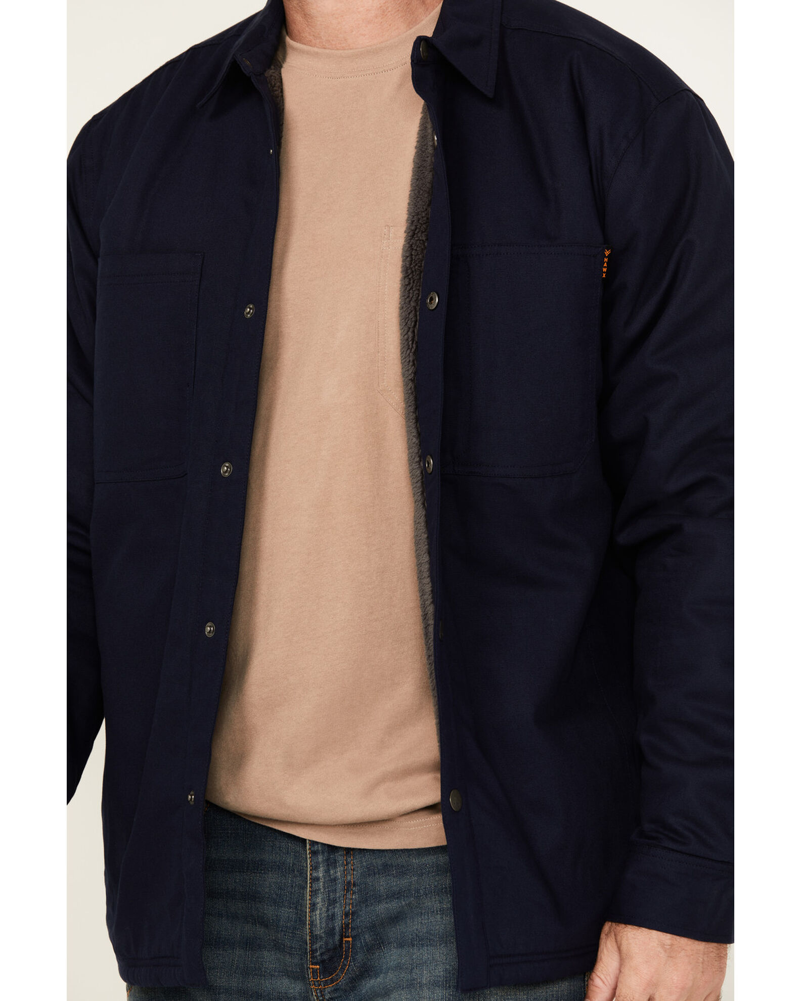 Waxed sherpa jacket discount