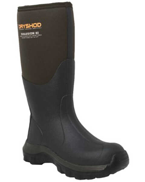 Image #1 - Dryshod Men's Evalusion Hi Outdoor Waterproof Work Boots - Round Toe, Brown, hi-res