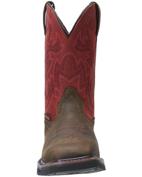 Image #5 - Wolverine Men's Rancher Western Work Boots - Steel Toe, Brown, hi-res