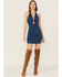 Flying Tomato Women's Denim Halter Bodycon Dress, Blue, hi-res
