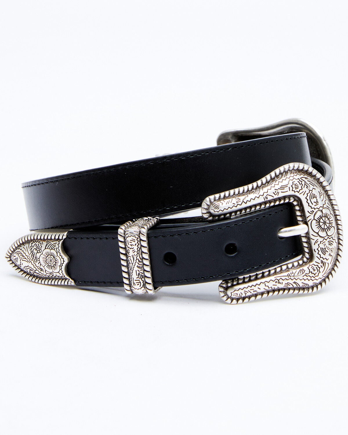 Idyllwind Women's Double Down Western Belt, Black, hi-res