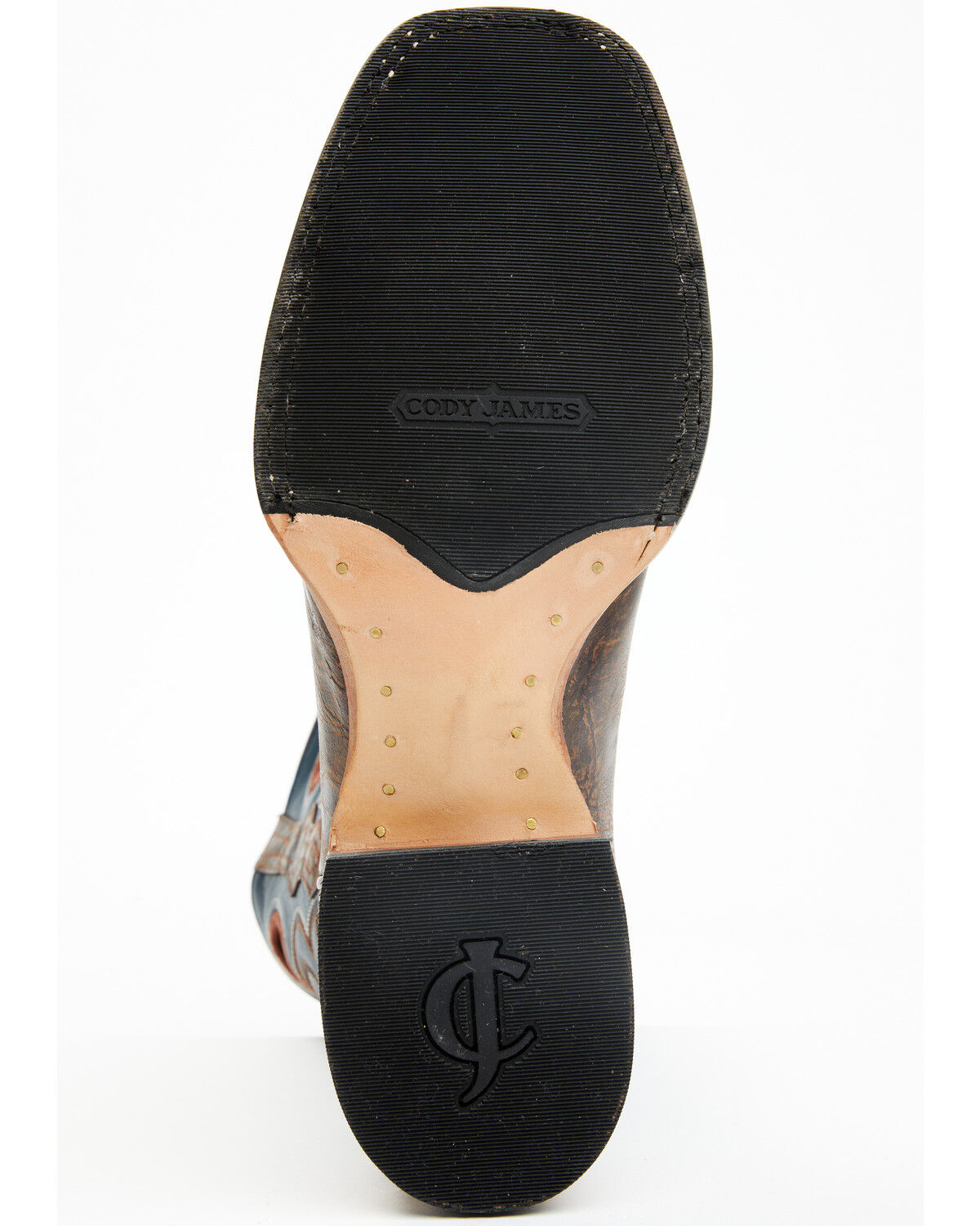Image #7 - Cody James Men's Union Performance Western Boots - Broad Square Toe, Navy, hi-res