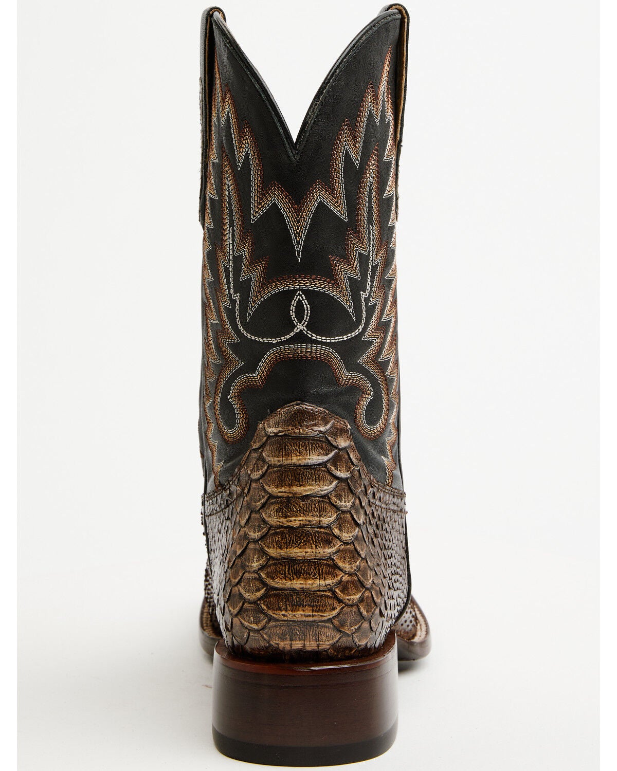 Image #5 - Cody James Men's Slyde Exotic Python Western Boots - Broad Square Toe, Brown, hi-res