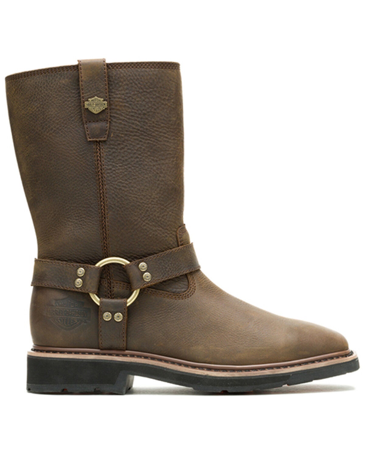 Harley Davidson Men's Altman Harness Waterproof Motorcycle Boots - Broad Square Toe