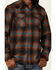Pendleton Men's Brown & Turquoise Canyon Large Plaid Long Sleeve Snap Western Flannel Shirt , Brown, hi-res