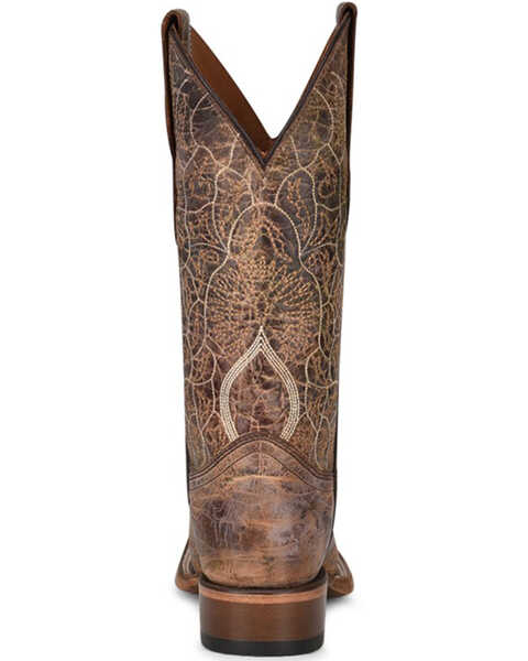 Circle G Women's Brown Embroidery Western Boots - Square Toe, Brown, hi-res