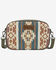 Image #1 - Wrangler Women's Sherpa Southwestern Print Canvas Crossbody Bag, Green, hi-res