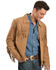 Scully Men's Fringed Suede Leather Short Jacket, Bourbon, hi-res
