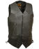 Image #1 - Milwaukee Leather Men's Classic Side Lace Biker Vest - XBig & Tall, Black, hi-res