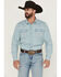 Image #1 - Cody James Men's Frosty Light Wash Long Sleeve Snap Denim Western Shirt - Tall, Light Wash, hi-res