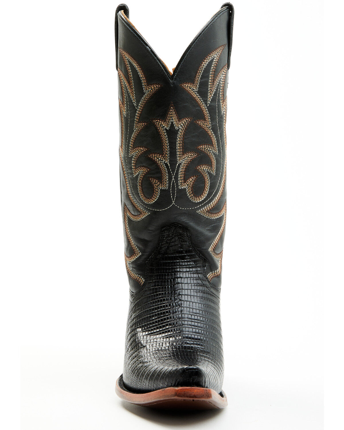 Image #4 - Shyanne Women's Ebonie Exotic Lizard Western Boots - Snip Toe, Black, hi-res