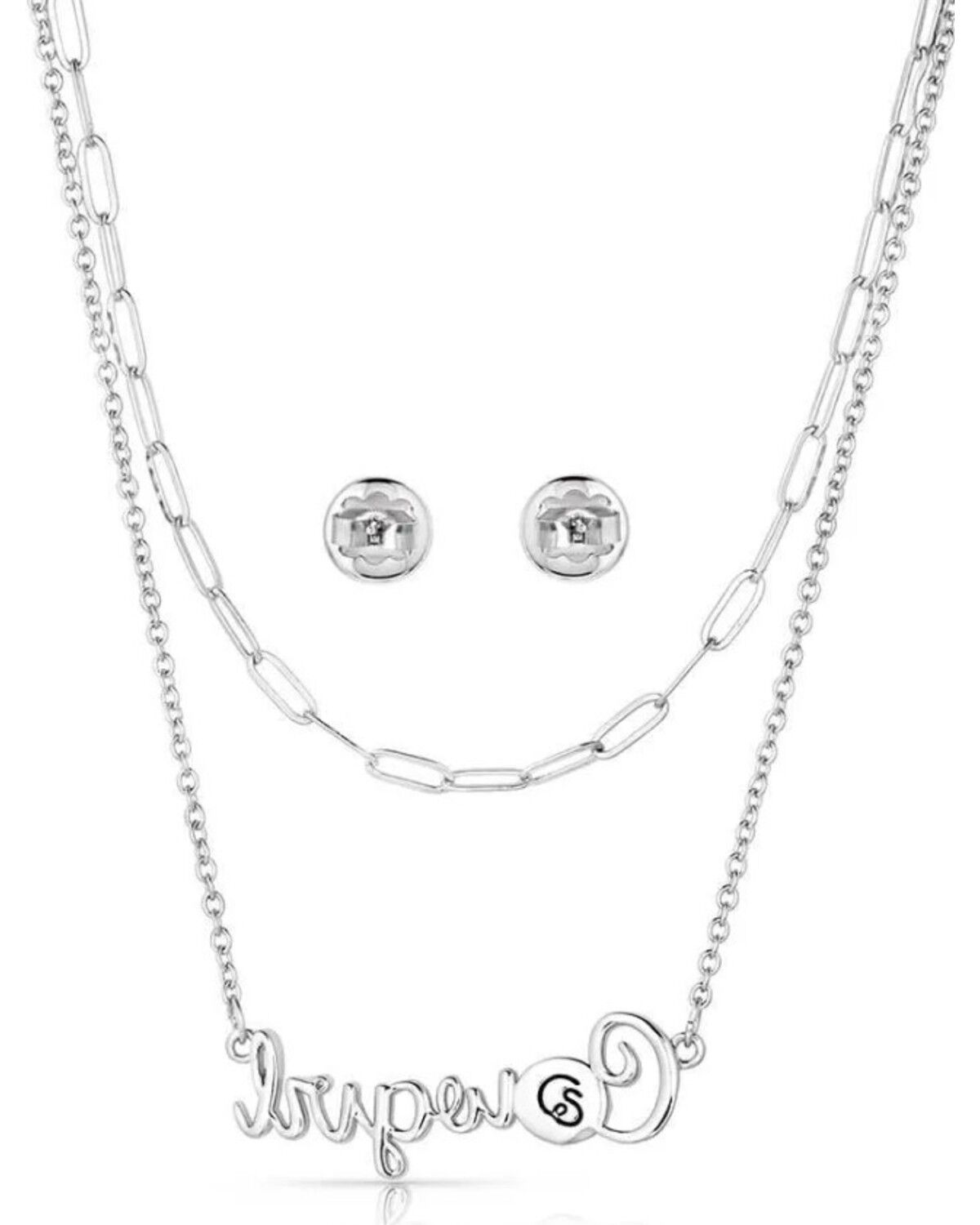 Image #2 - Montana Silversmiths Women's Cowgirl's Essentials Jewelry Set - 2 Piece, Silver, hi-res