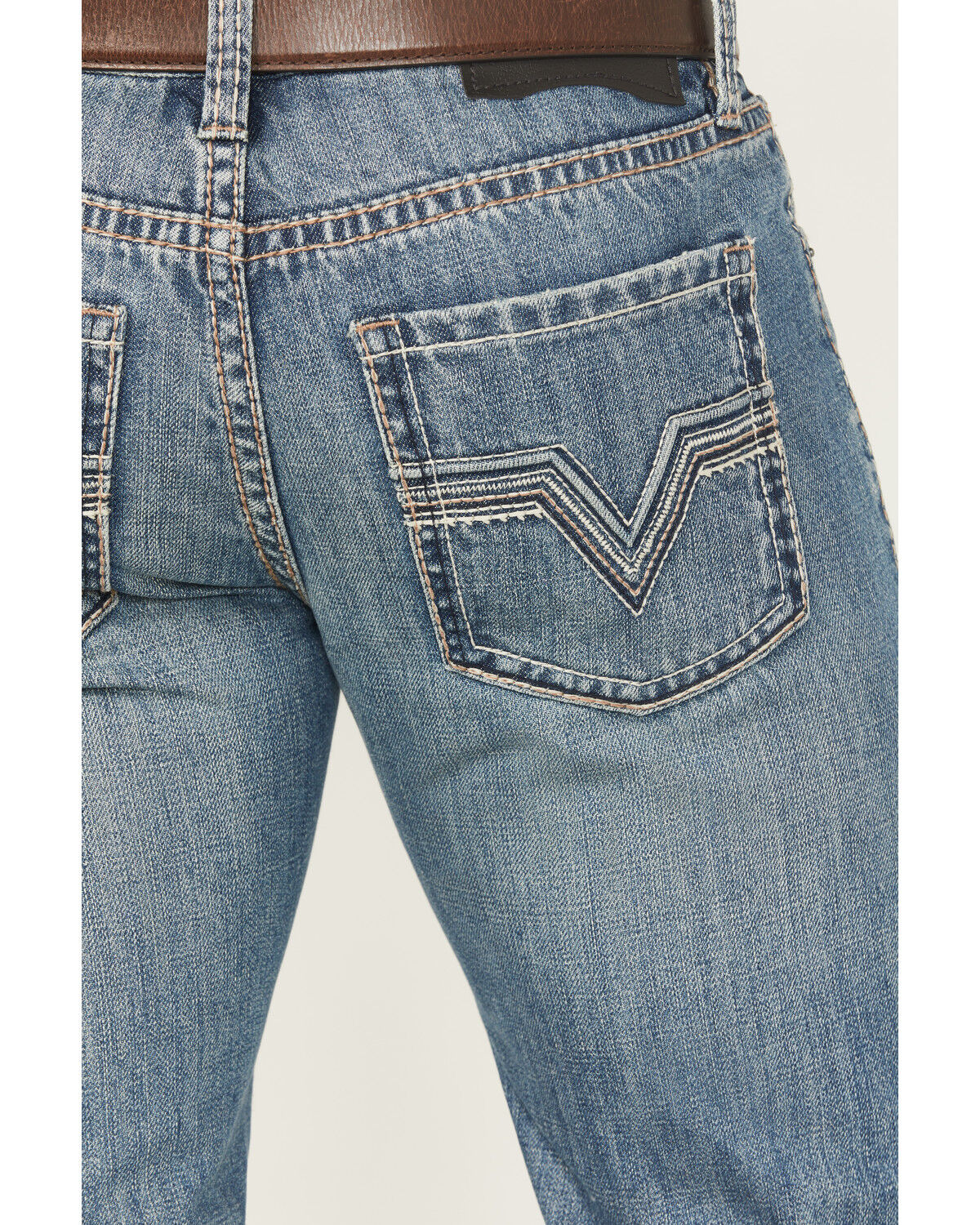 Image #3 - Rock & Roll Denim Men's Boot Barn Exclusive Dark Wash Pistol Straight Denim Jeans, Dark Wash, hi-res