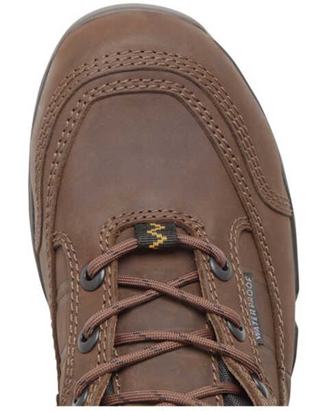 Image #6 - Carolina Men's Builder Waterproof Steel Lace-Up Hiking Boots - Round Toe , Brown, hi-res