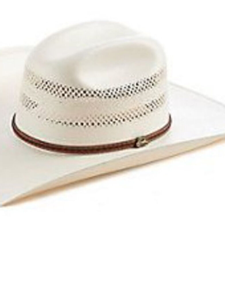 Justin Men's Ivory Garrison Cattleman Vented Straw Western Shirt , Ivory, hi-res