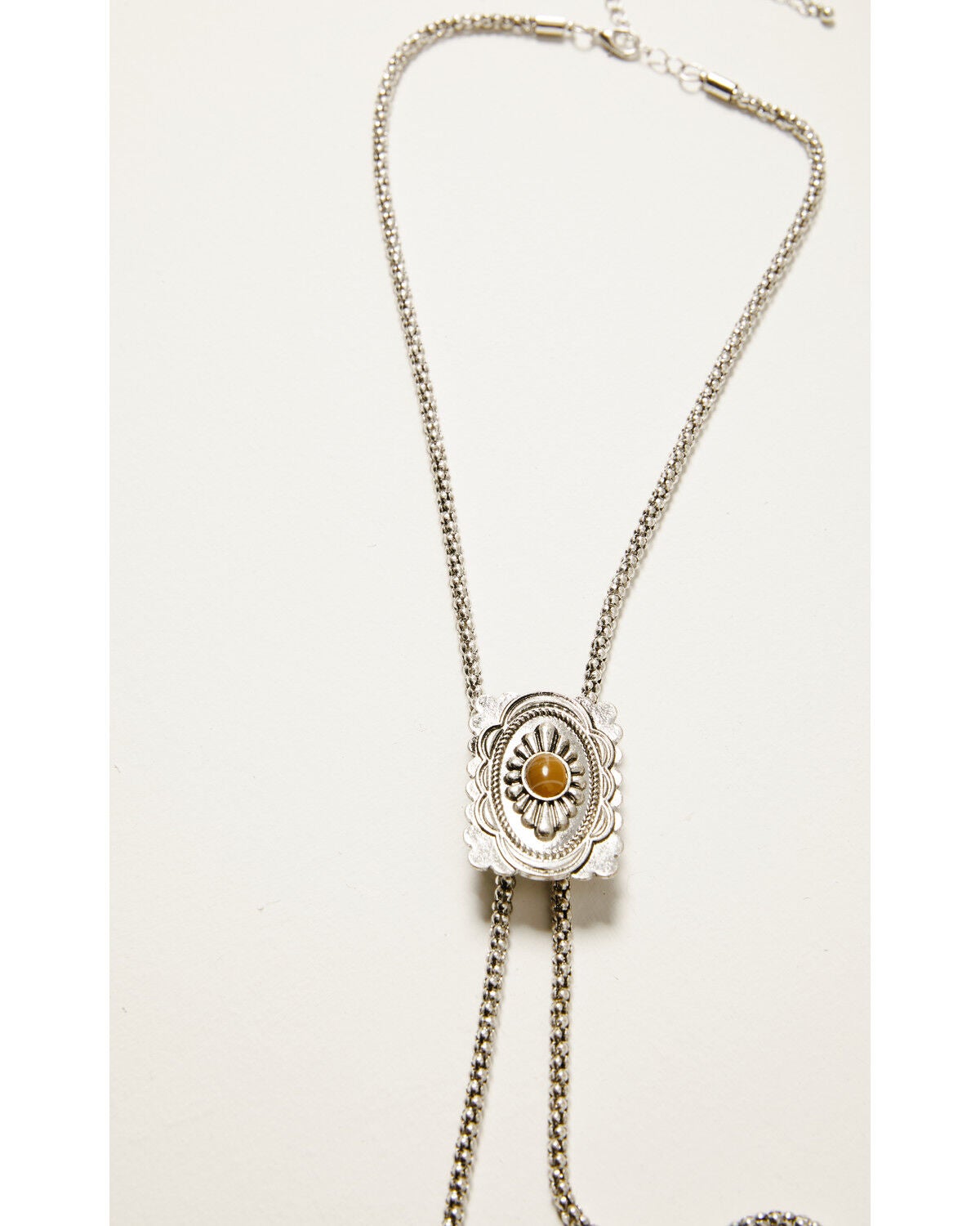 Image #3 - Shyanne Women's Concho Bolo Necklace, Silver, hi-res