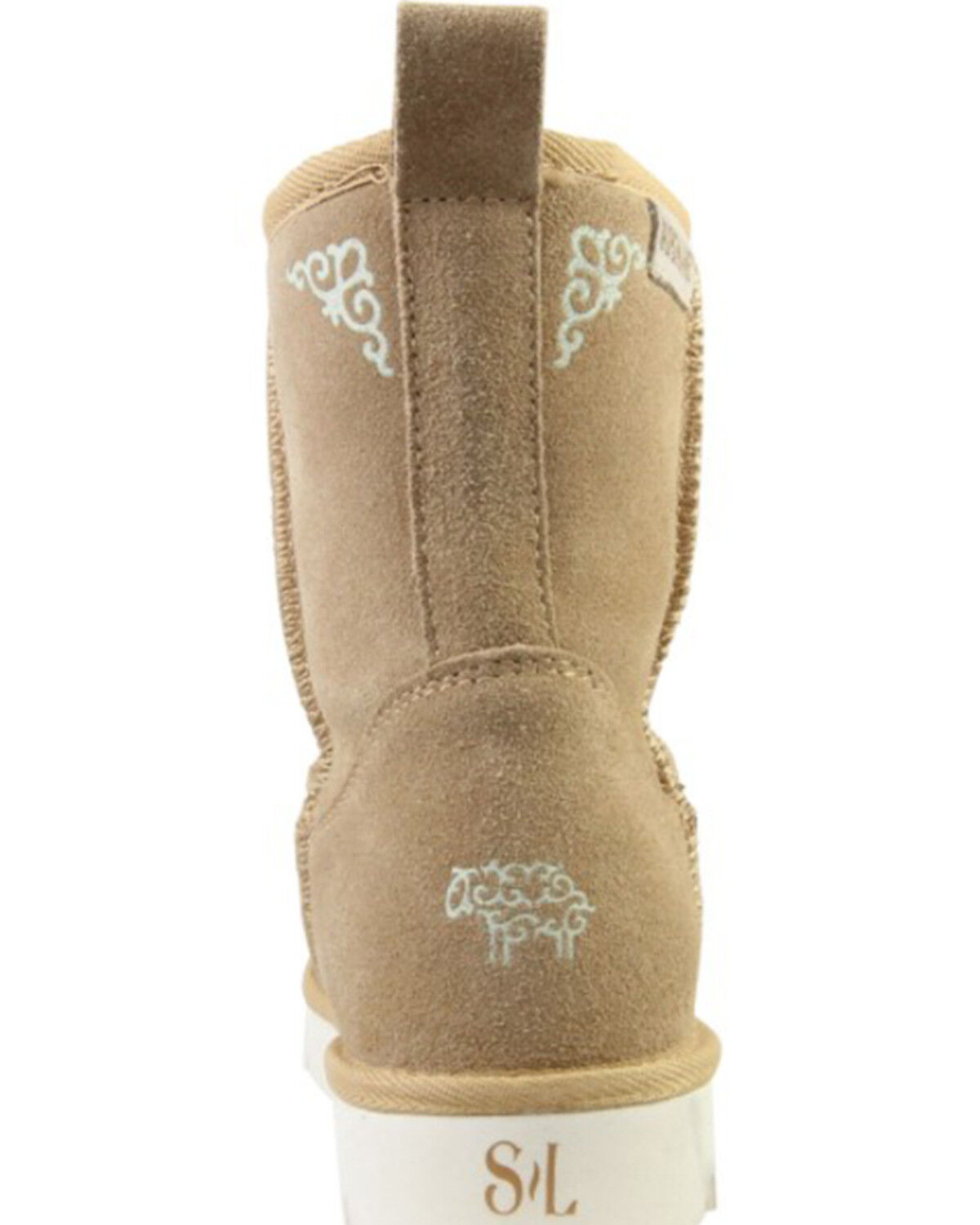 Image #5 - Superlamb Women's Argali 7.5" Suede Leather Casual Pull On Boots - Round Toe, , hi-res